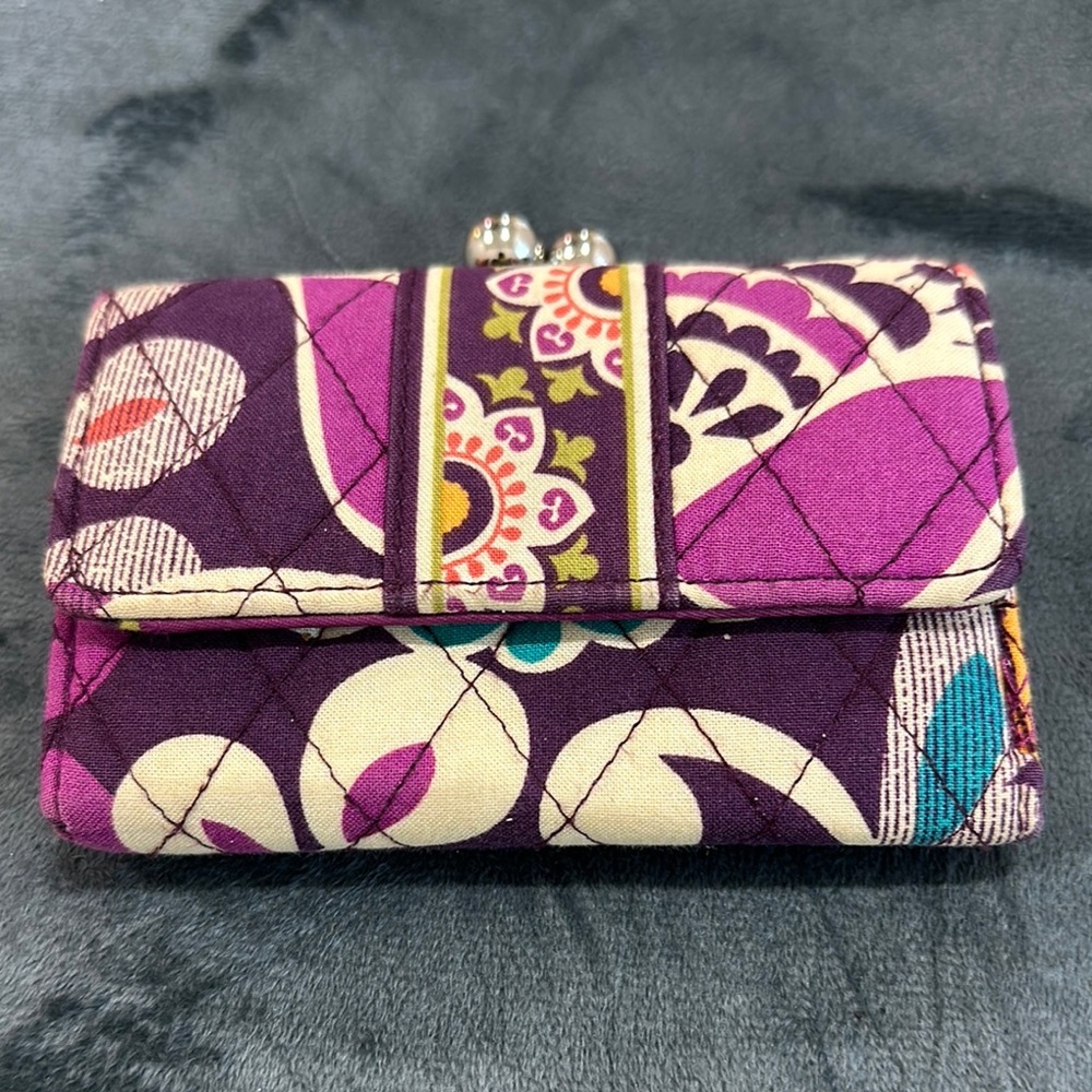 Vera Bradley Purple Floral Wallet